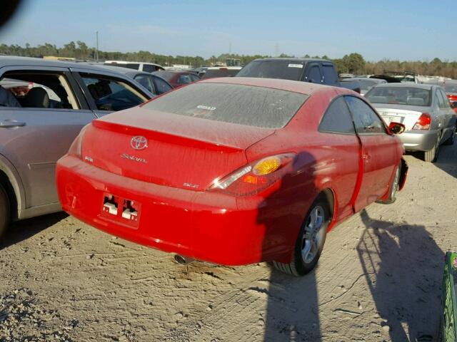 4T1CE38P56U750668 - 2006 TOYOTA CAMRY SOLA RED photo 4