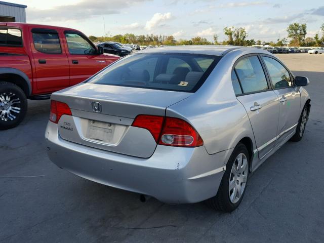 1HGFA16576L116577 - 2006 HONDA CIVIC LX SILVER photo 4