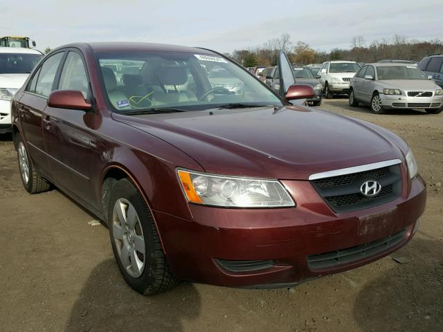 5NPET46C78H329752 - 2008 HYUNDAI SONATA GLS RED photo 1