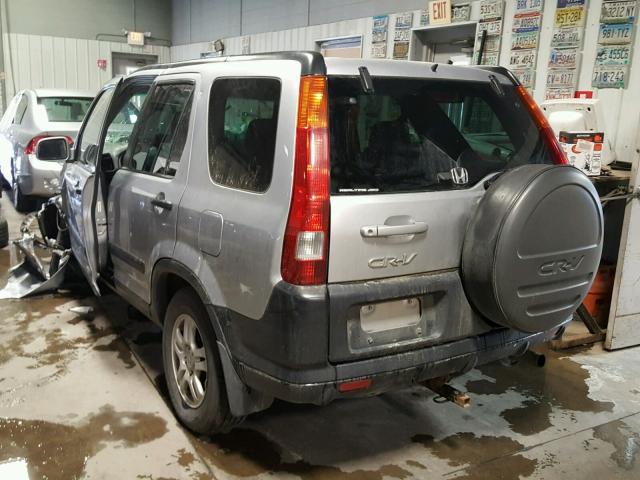 JHLRD78884C032961 - 2004 HONDA CR-V EX SILVER photo 3