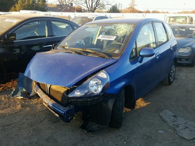 JHMGD38448S027809 - 2008 HONDA FIT BLUE photo 2