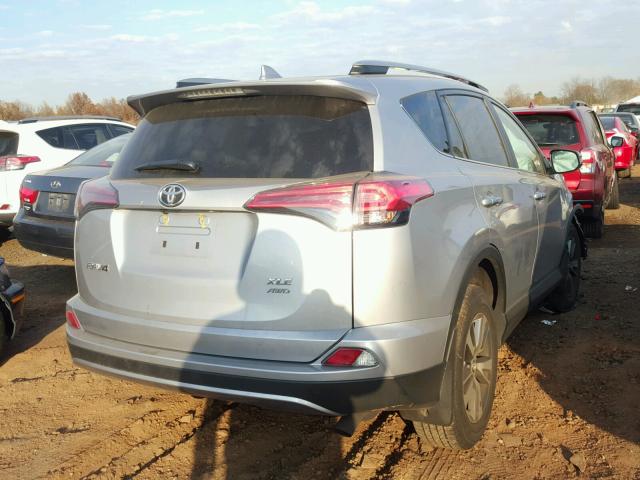 2T3RFREV9HW671365 - 2017 TOYOTA RAV4 XLE SILVER photo 4