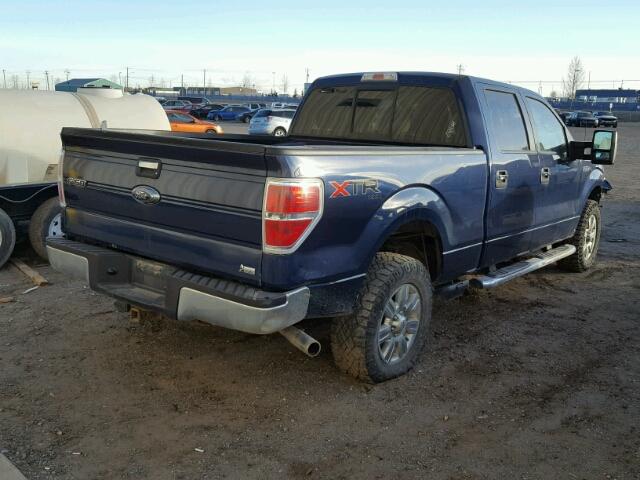 1FTFW1EV7AFD27464 - 2010 FORD F150 SUPER BLUE photo 4