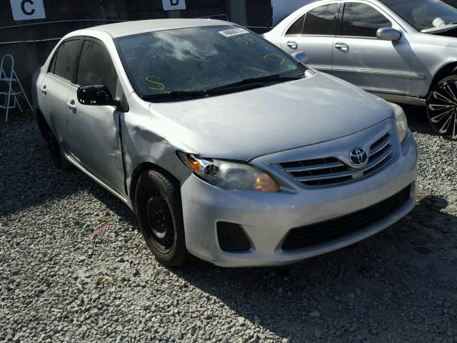 2T1BU4EE4DC977033 - 2013 TOYOTA COROLLA BA SILVER photo 1