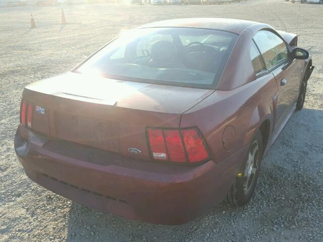 1FAFP40464F105974 - 2004 FORD MUSTANG RED photo 4