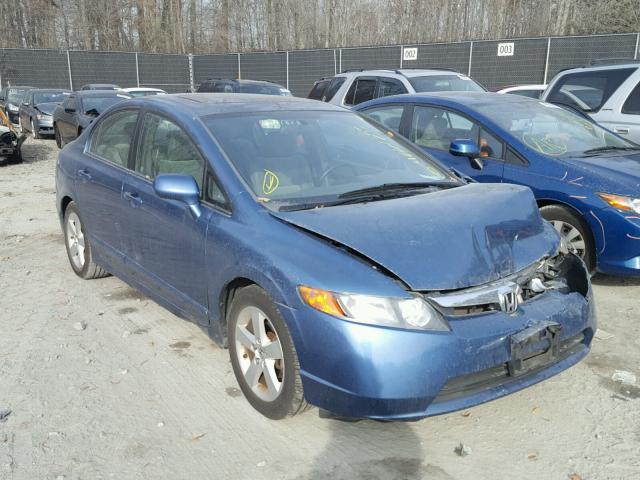 2HGFA16878H536706 - 2008 HONDA CIVIC EX BLUE photo 1