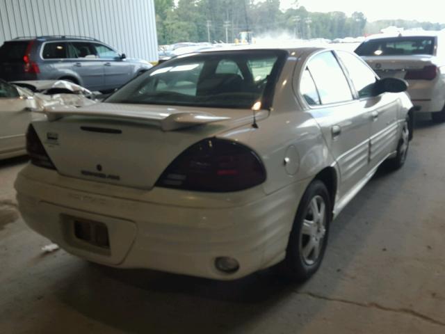 1G2NE52FX2C122182 - 2002 PONTIAC GRAND AM S WHITE photo 4