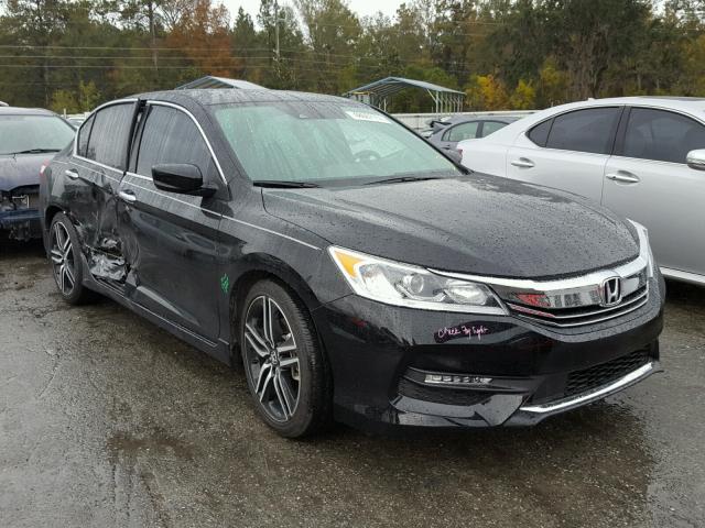 1HGCR2F67GA172770 - 2016 HONDA ACCORD SPO BLACK photo 1