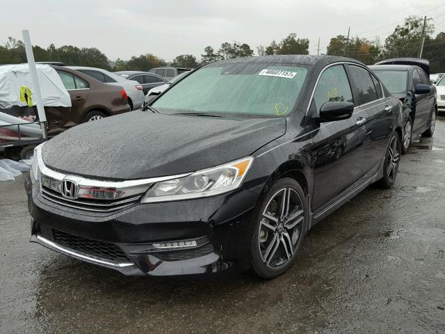 1HGCR2F67GA172770 - 2016 HONDA ACCORD SPO BLACK photo 2