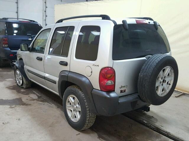 1J4GL48K12W152625 - 2002 JEEP LIBERTY SP SILVER photo 3