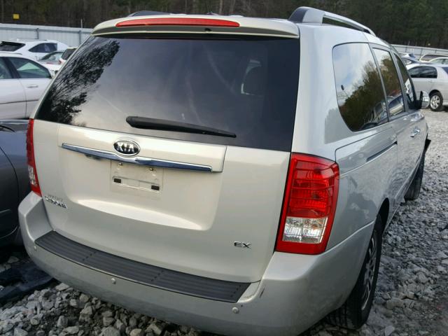 KNDMH4C7XC6466224 - 2012 KIA SEDONA EX CREAM photo 4