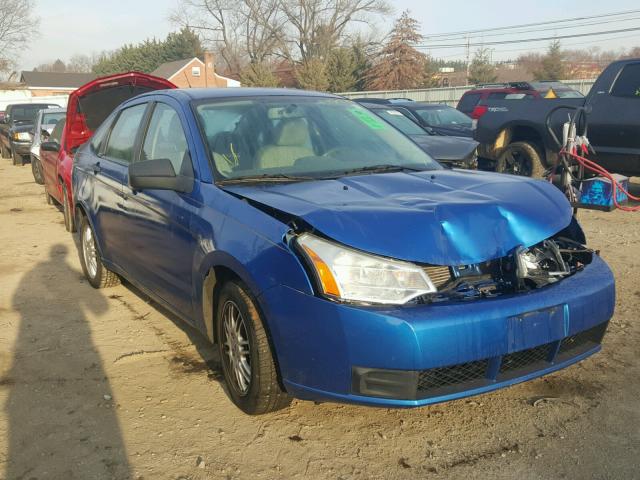 1FAHP3FNXBW175459 - 2011 FORD FOCUS SE BLUE photo 1