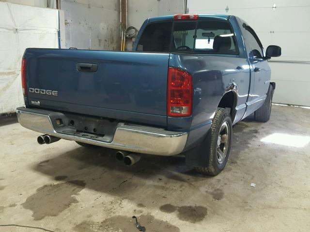 1D7HA16K43J571798 - 2003 DODGE RAM 1500 S BLUE photo 4