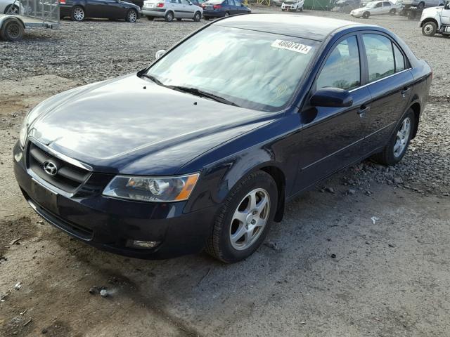 5NPEU46F26H152841 - 2006 HYUNDAI SONATA GLS BLUE photo 2