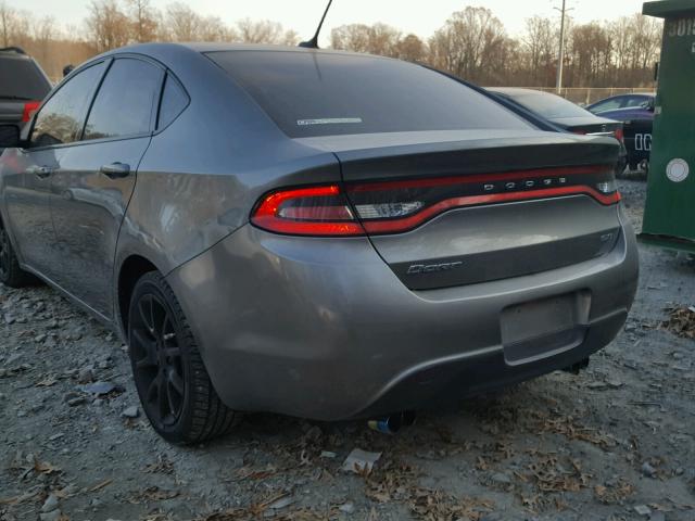 1C3CDFBA1DD267628 - 2013 DODGE DART SXT GRAY photo 3