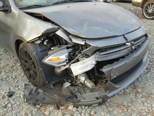 1C3CDFBA1DD267628 - 2013 DODGE DART SXT GRAY photo 9