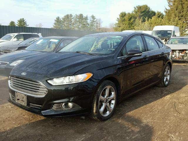 3FA6P0HD5ER286034 - 2014 FORD FUSION SE BLACK photo 2