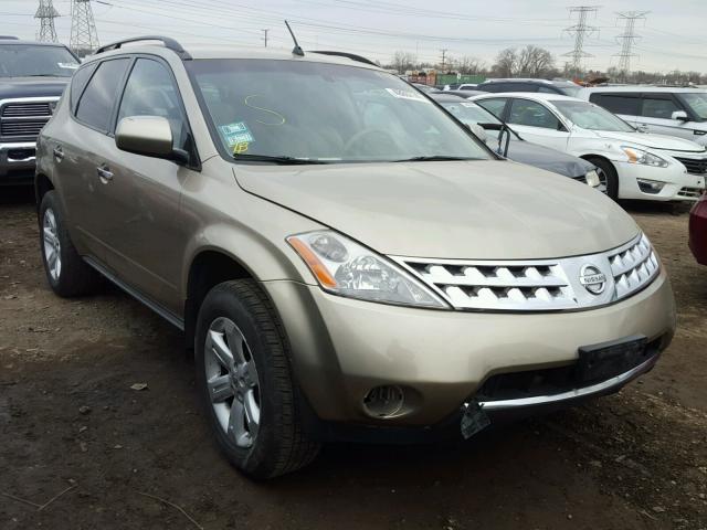 JN8AZ08W47W642669 - 2007 NISSAN MURANO SL BEIGE photo 1