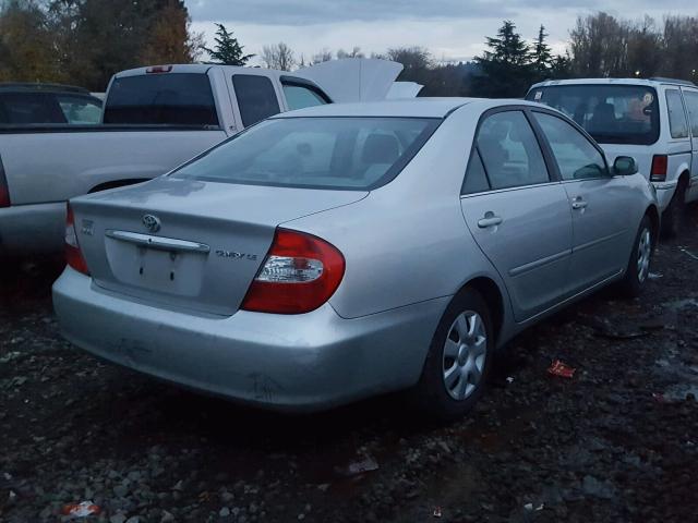 4T1BE32K82U533473 - 2002 TOYOTA CAMRY LE SILVER photo 4