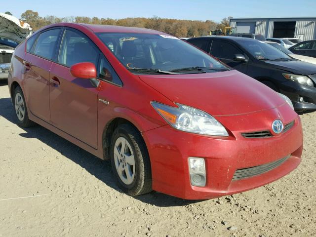 JTDKN3DU7B1470595 - 2011 TOYOTA PRIUS RED photo 1