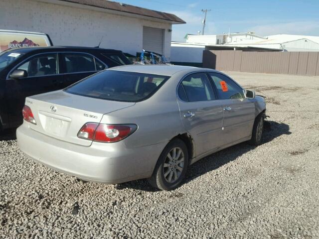 JTHBF30G920070412 - 2002 LEXUS ES 300 BEIGE photo 4