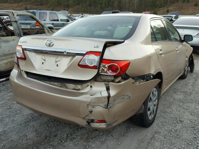 JTDBU4EE2B9144818 - 2011 TOYOTA COROLLA BA BEIGE photo 4