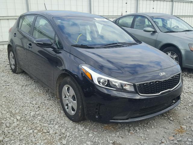 KNAFK5A86H5667415 - 2017 KIA FORTE LX BLACK photo 1