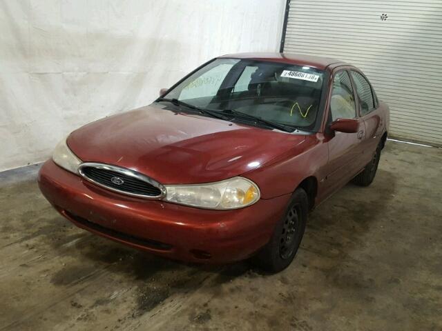 1FAFP6638WK207880 - 1998 FORD CONTOUR LX RED photo 2