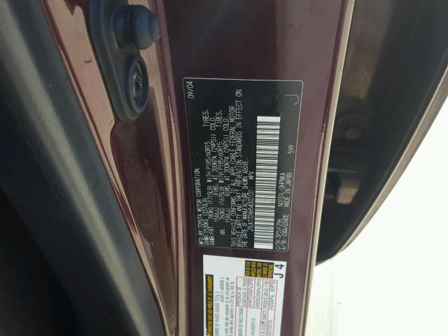 JTLKT324654002731 - 2005 TOYOTA SCION XB Қара фото 10