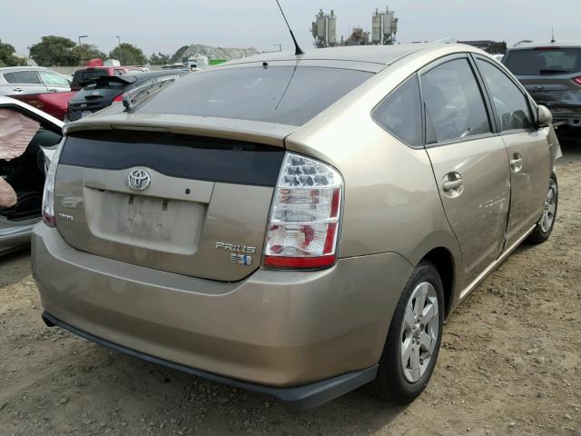 JTDKB20U977666244 - 2007 TOYOTA PRIUS TAN photo 4