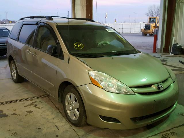 5TDZK23C38S218266 - 2008 TOYOTA SIENNA CE BEIGE photo 1