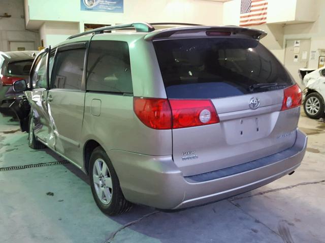 5TDZK23C38S218266 - 2008 TOYOTA SIENNA CE BEIGE photo 3