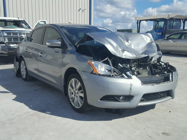 3N1AB7AP8DL658874 - 2013 NISSAN SENTRA S SILVER photo 1