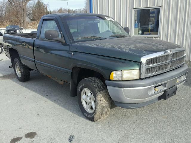 1B7HF16YXXS321059 - 1999 DODGE RAM 1500 GREEN photo 1