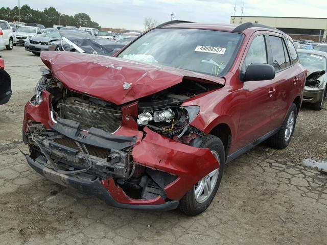 5NMSGDAB7AH373243 - 2010 HYUNDAI SANTA FE G RED photo 2