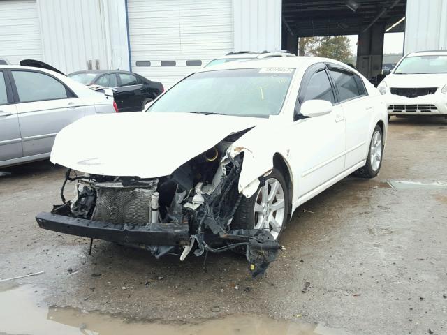 1N4BA41E47C835198 - 2007 NISSAN MAXIMA SE WHITE photo 2