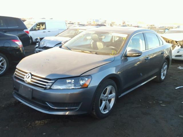 1VWBP7A34CC011766 - 2012 VOLKSWAGEN PASSAT SE CHARCOAL photo 2