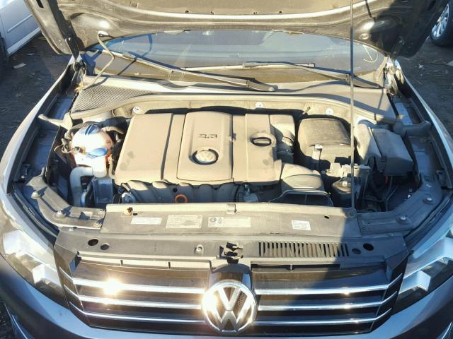 1VWBP7A34CC011766 - 2012 VOLKSWAGEN PASSAT SE CHARCOAL photo 7