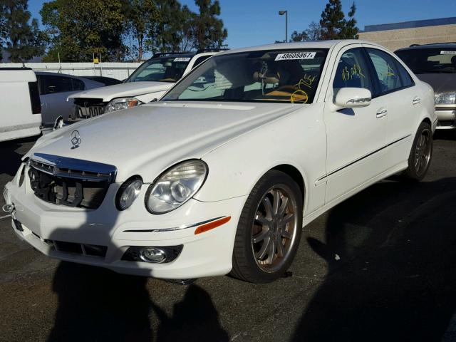 WDBUF56X27B105136 - 2007 MERCEDES-BENZ E 350 WHITE photo 2