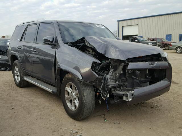 JTEBU5JR8F5263156 - 2015 TOYOTA 4RUNNER SR GRAY photo 1