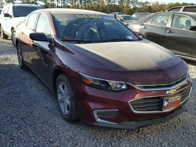 1G1ZB5ST3GF223963 - 2016 CHEVROLET MALIBU LS BURGUNDY photo 1