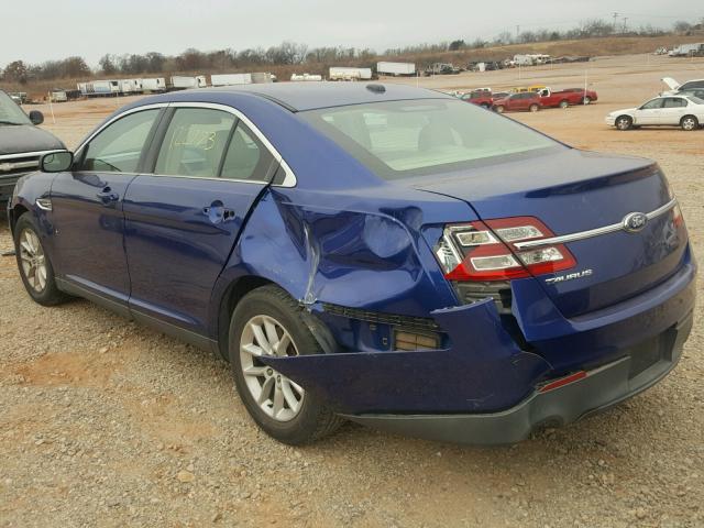 1FAHP2D84DG110014 - 2013 FORD TAURUS SE BLUE photo 3