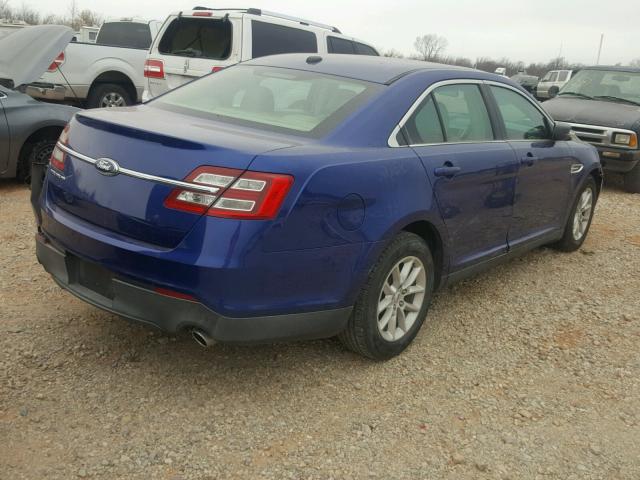 1FAHP2D84DG110014 - 2013 FORD TAURUS SE BLUE photo 4