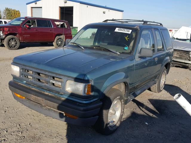 4F2CU44X7PUM02228 - 1993 MAZDA NAVAJO LX GREEN photo 2