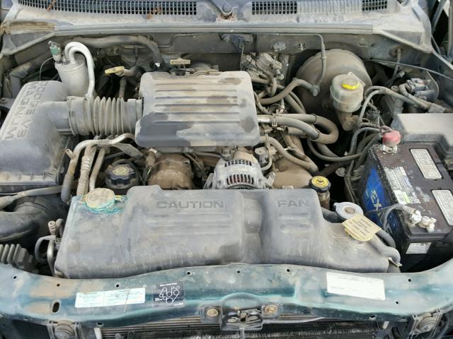 1B7GL22N4YS515576 - 2000 DODGE DAKOTA GREEN photo 7