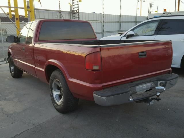 1GCCS19H338259352 - 2003 CHEVROLET S TRUCK S1 BURGUNDY photo 3