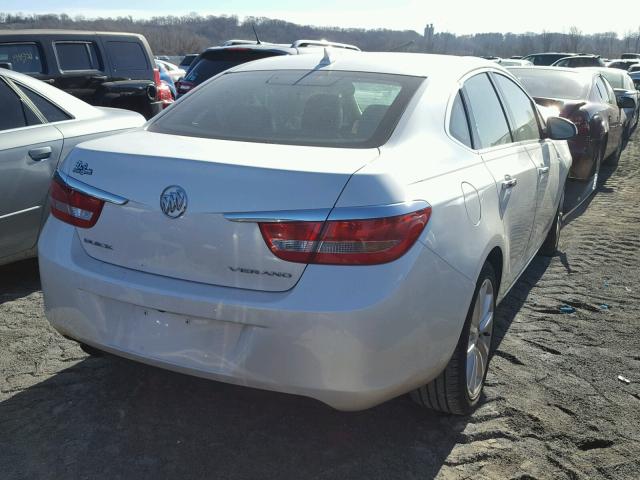 1G4PP5SK8E4114586 - 2014 BUICK VERANO WHITE photo 4