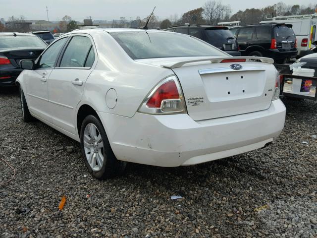 3FAHP08Z79R111522 - 2009 FORD FUSION SEL WHITE photo 3