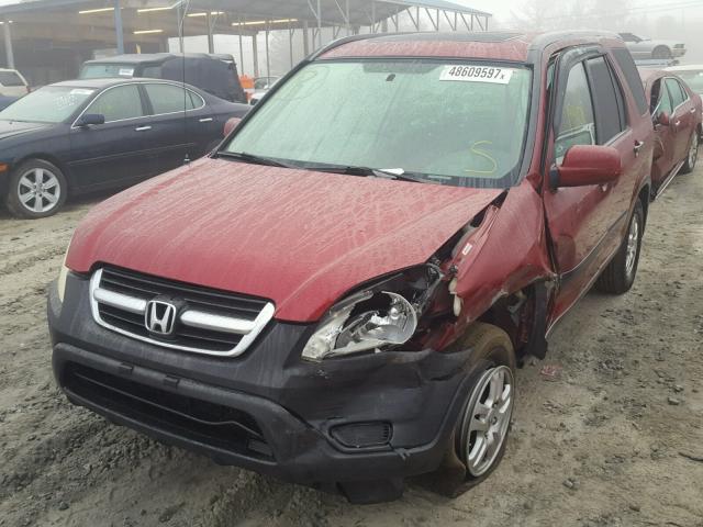 JHLRD78842C066330 - 2002 HONDA CR-V EX RED photo 2