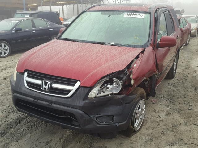 JHLRD78842C066330 - 2002 HONDA CR-V EX RED photo 9